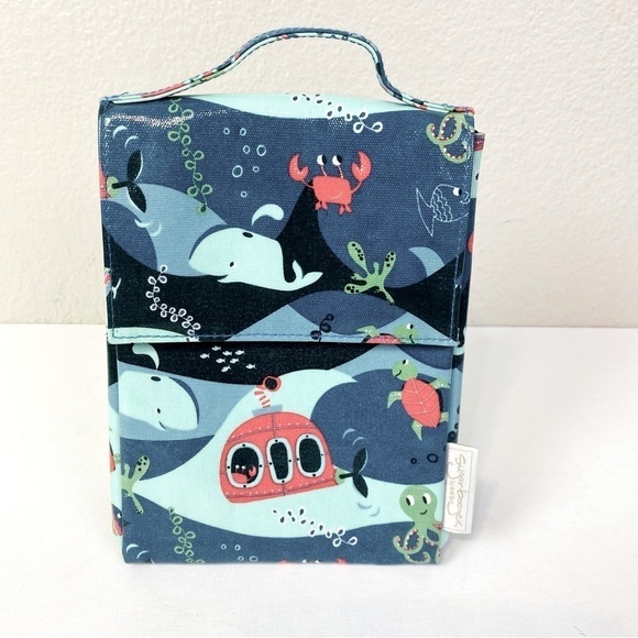 Sugarbooger Ocean Sea Voyage Classic Insulated Lunch Bag 9” x 7” x 4” - Picture 1 of 9